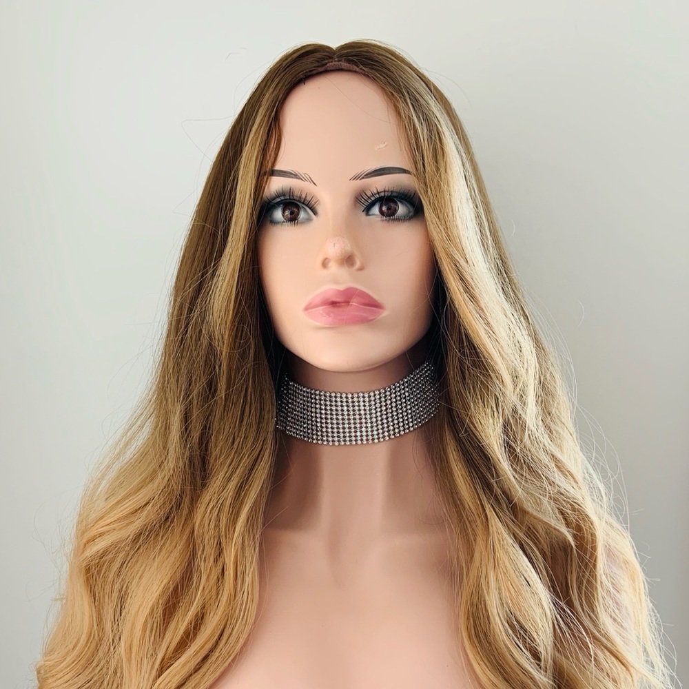 🤎Effortless💛 Ombre Golden Brown w Blonde Synthetic Wig - NO FURTHER DISCOUNT🌷
